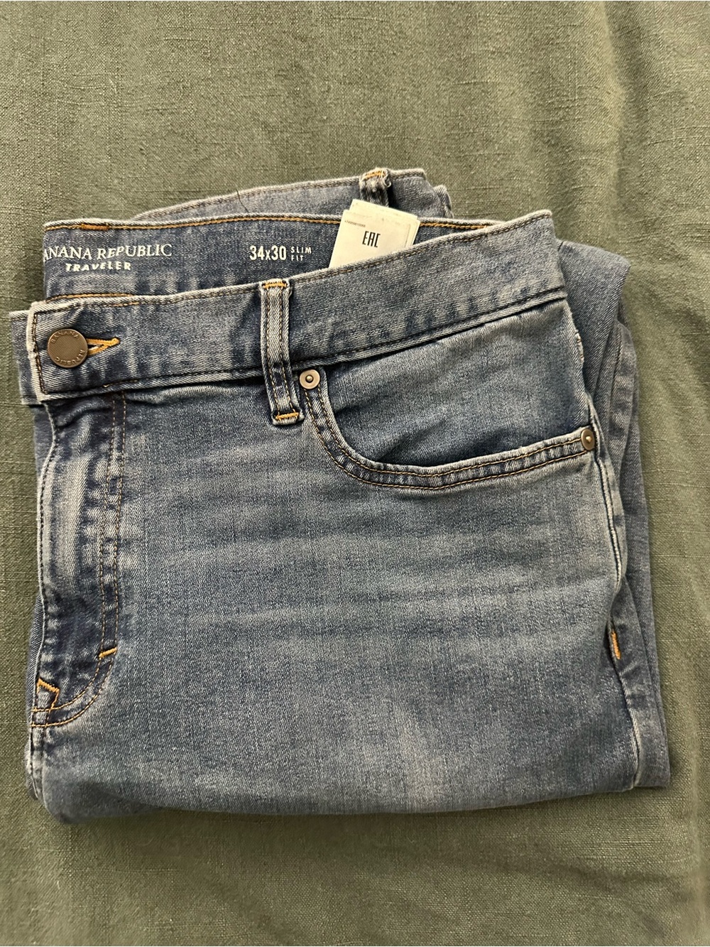 Banana Republic Traveler Slim Fit Men’s Jeans - Light Blue